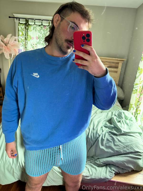 blue boy & his slut shorts 8