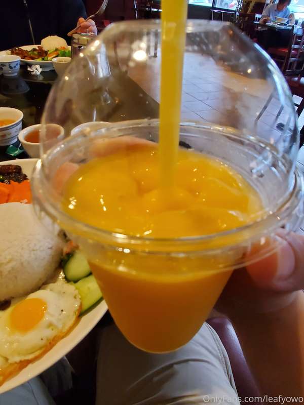 Viet Rice Plate 🍛 + Mango Smoothie 🥭 2