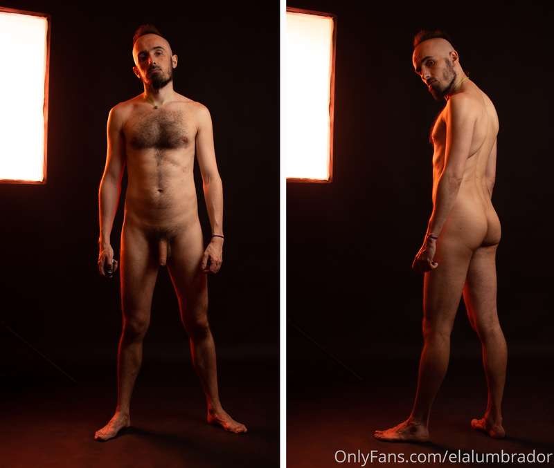 Self-portrait. front and back nude