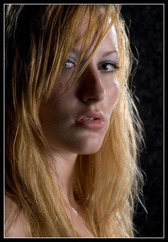 blonde, naked and oiled up x 7