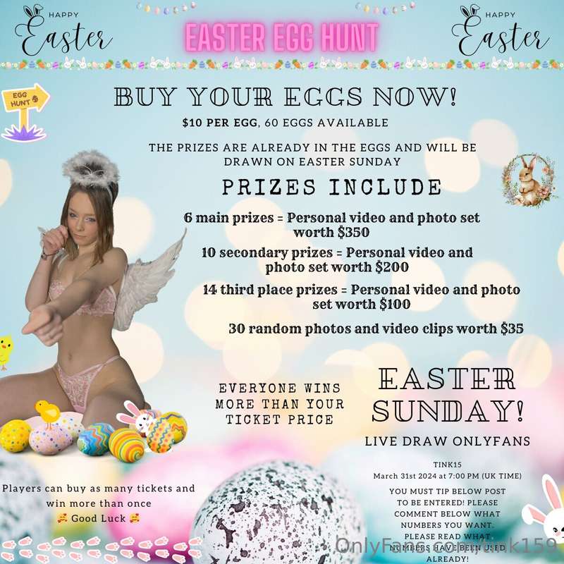 So excited to be doing this with you. It is easter soon so I..
