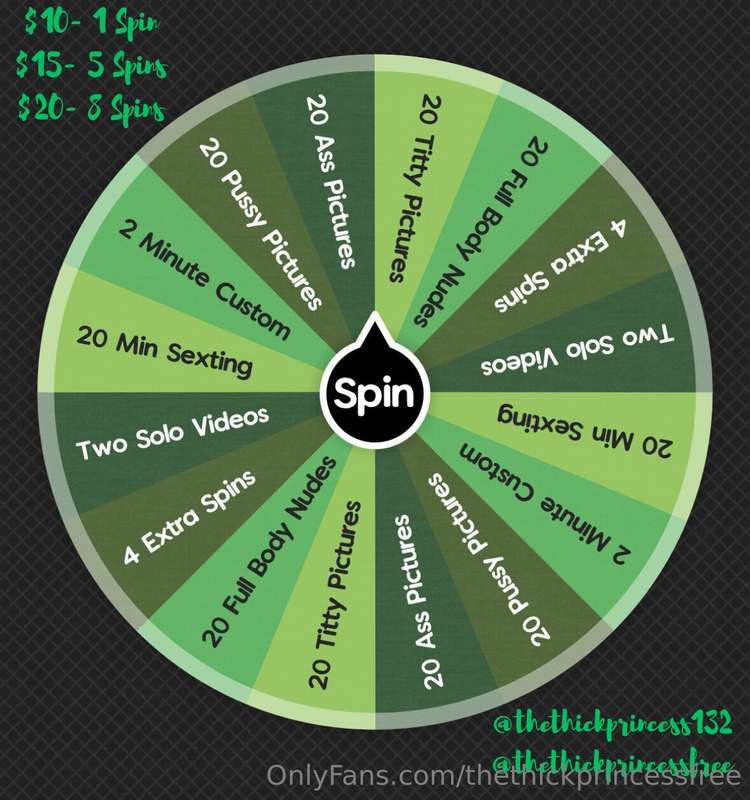 💚 GREEN SPIN WHEEL 💚💰 Tip this post 💰🐸 Re-Spins are $5 🐸🟢 Re..
