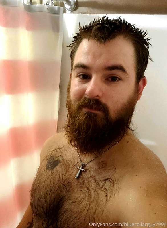 Sunday morning shower. 😘