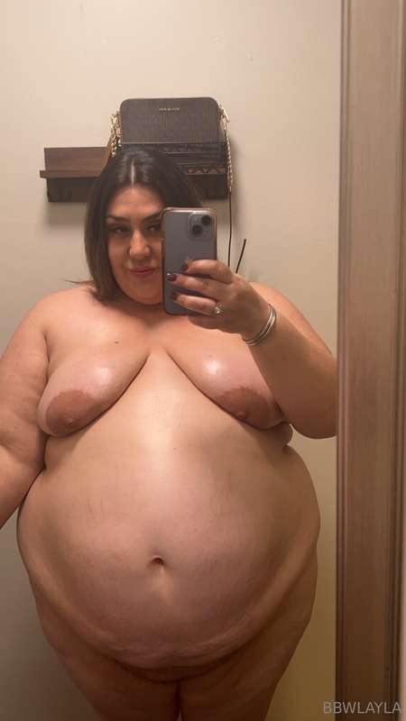 All oiled up 💦 why does my fat body look even better naked a.. 6