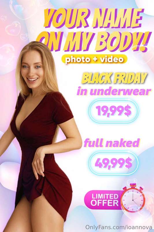 💕BLACK FRIDAY OFFER 🙀It's the first time I'm doing something..