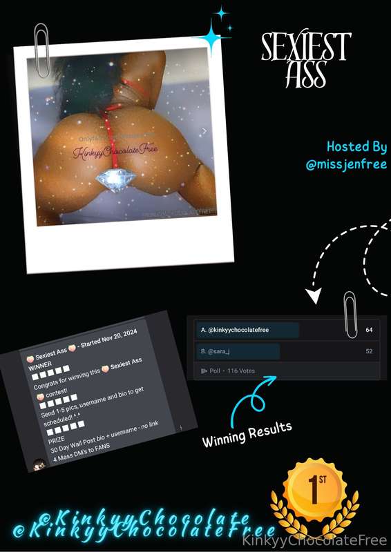 🏆𝑾𝒊𝒏: 34🎤𝑯𝒐𝒔𝒕𝒆𝒅 𝑩𝒚: @missjenfree (𝑆𝑒𝑐𝑜𝑛𝑑 𝐻𝑜𝑠𝑡 𝑊𝑖𝑛)𝑻𝒉𝒂𝒏𝒌 𝒚𝒐𝒖 ..