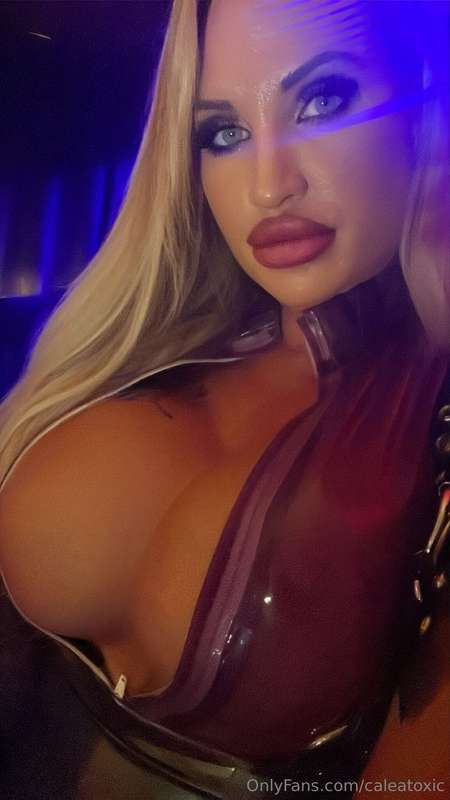 I love the way the wafer-thin latex stretches over my breast..