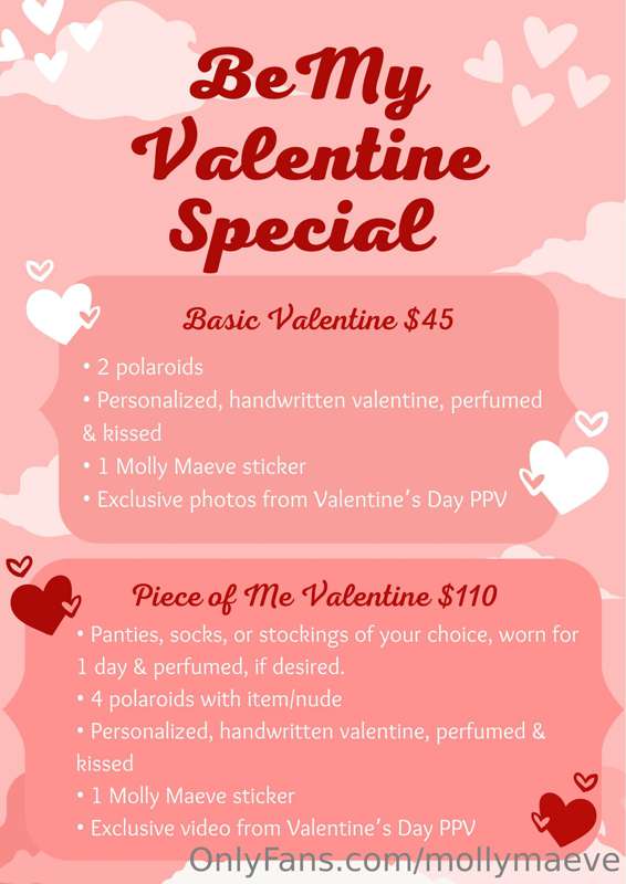 🌹 **Wanna be my Valentine?** 🌹

I’d love to send you a speci..