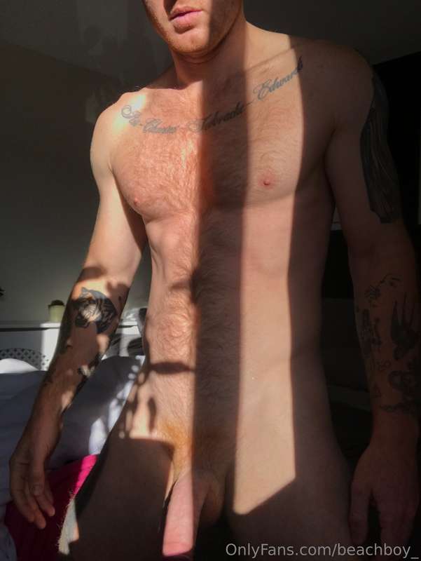 Caught in the sunlight and looking extra fuckable 😈 Chest, a..