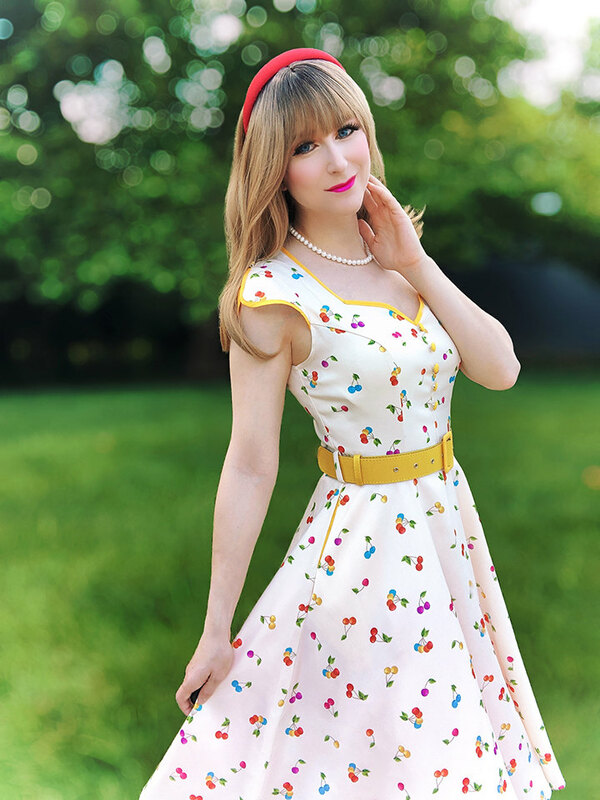 Closing out my Pride looks with this rainbow cherry dress.
