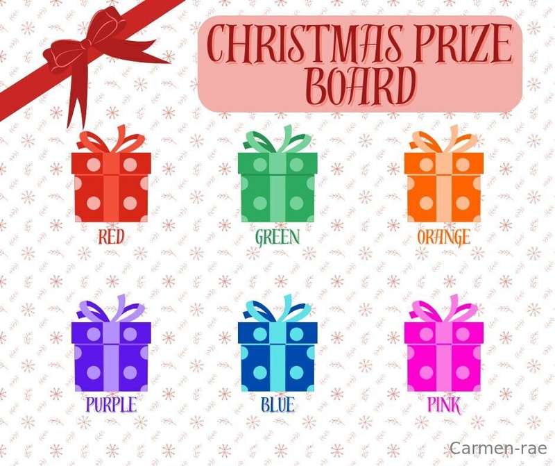 Here is your Christmas prize board! Complete a game, send it..