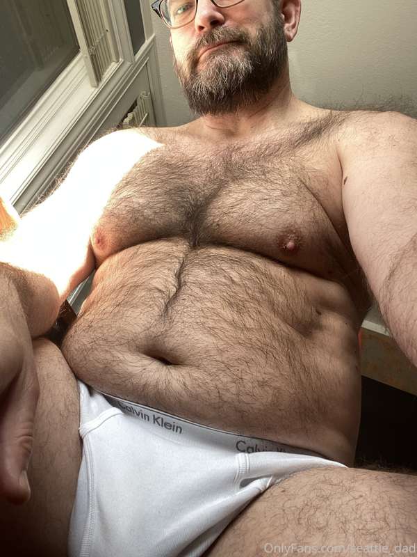 Dad’s just playing around in his briefs.  He loves it when y.. 9