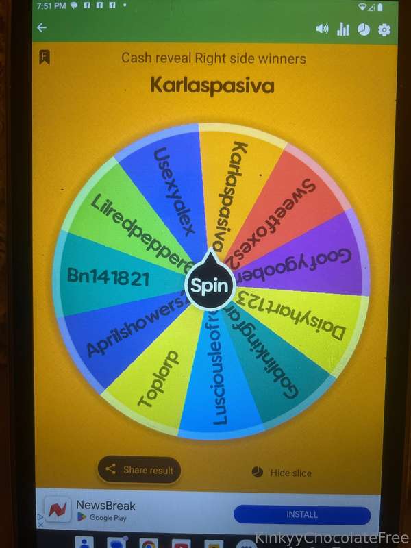 && our cash right side winner is @karlaspasiva 🎉Congratulati..