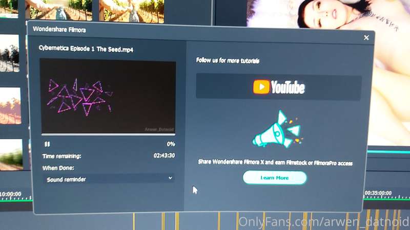 Time to export~ it ended up being 45 minutes long. Surprisin.. 2
