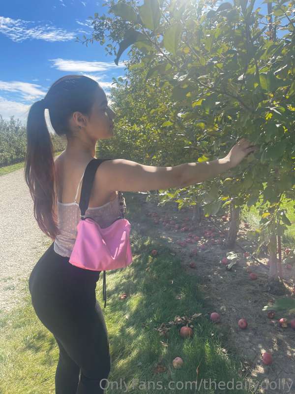 Apple picking today was so fun 🥰🍎 1