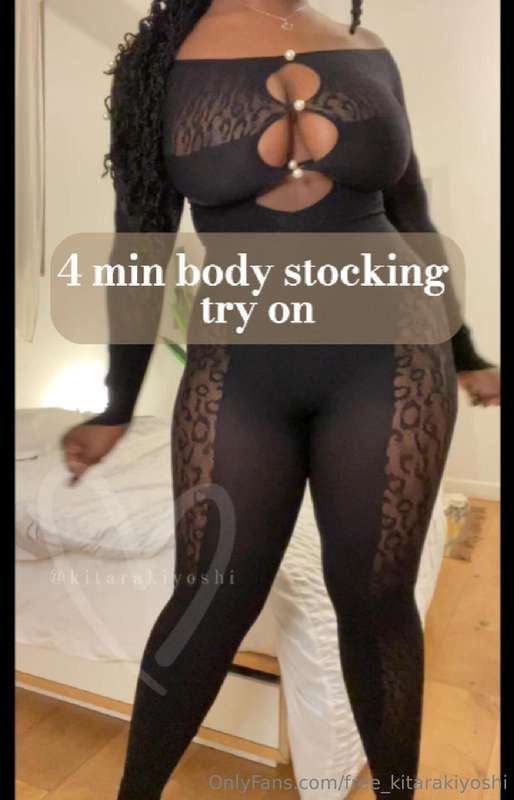 4 min body stocking try on 💜🖤