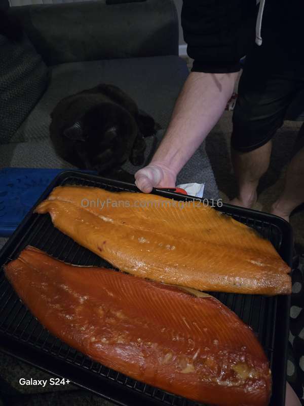 Smoked salmon!!!!! Sockeye and Atlantic; me being a west coa..
