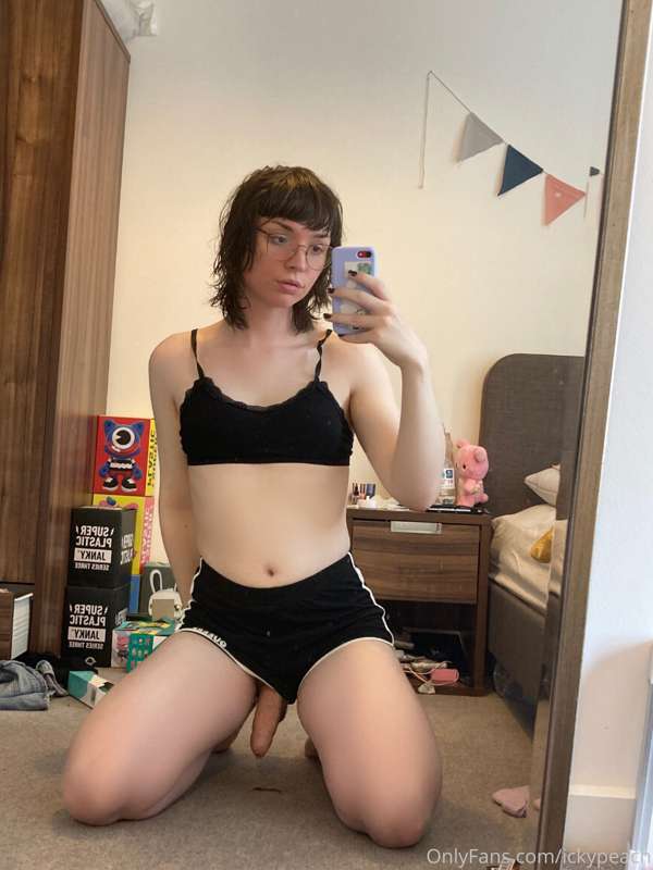 I got these new shorts today 👀 they say “trans rights now!” .. 2