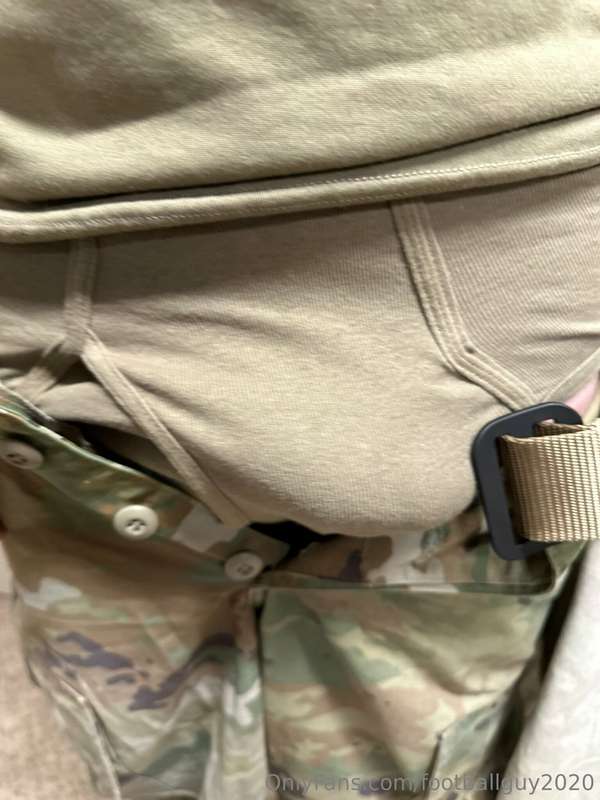 The private doing a little stripping down to his military br.. 4