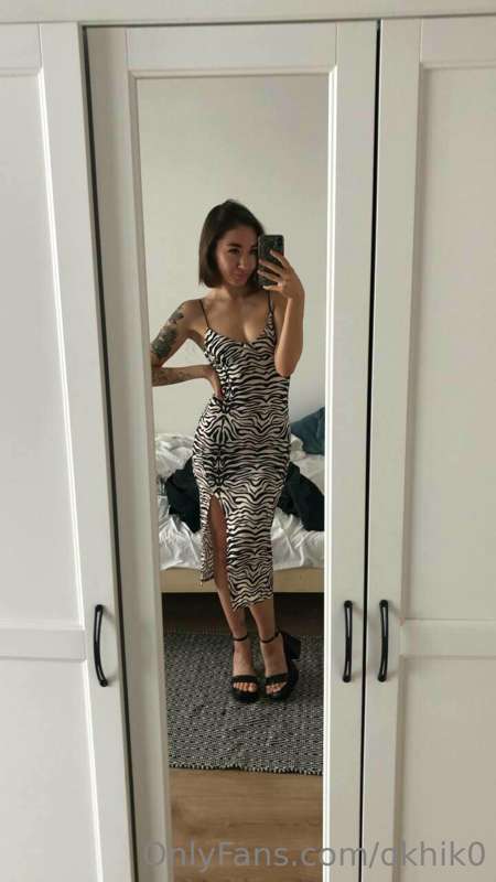 What do you think of this dress? Maybe I should take it off😏..