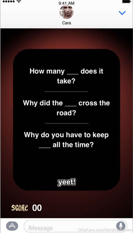 I can’t believe cards against humanity is on a app now check.. 1