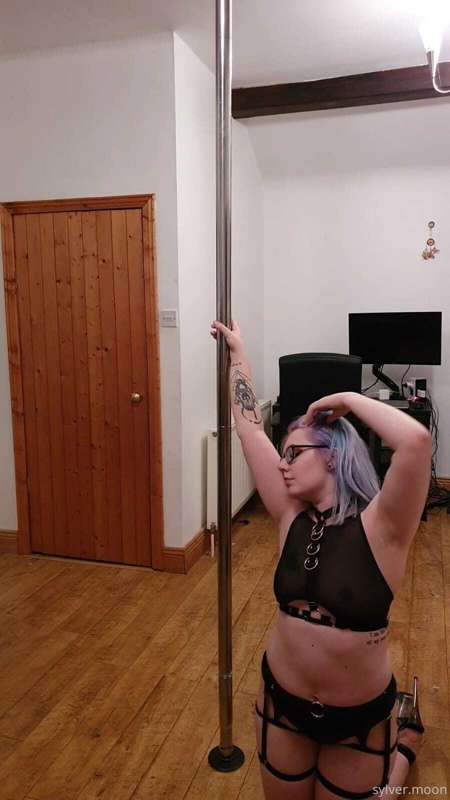 A whole bunch of pole photos in new lingerie from last night..