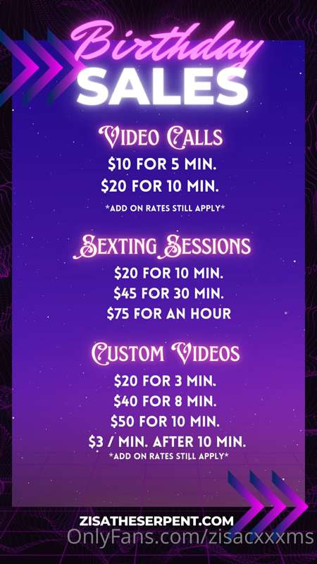 Here are all of my birthday sales 😋
Find my wishlist on my w..