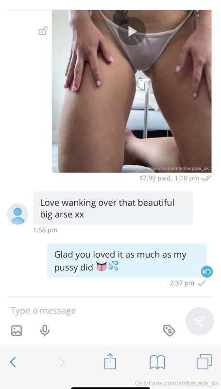 Another happy customer with today’s XXX video 😈