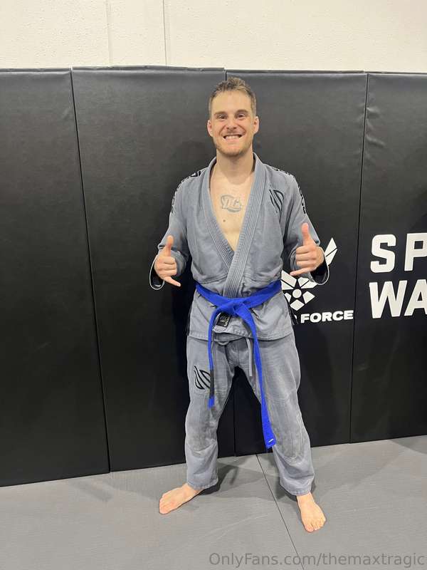Big win today. Received my blue belt in Brazilian jiu-jitsu...