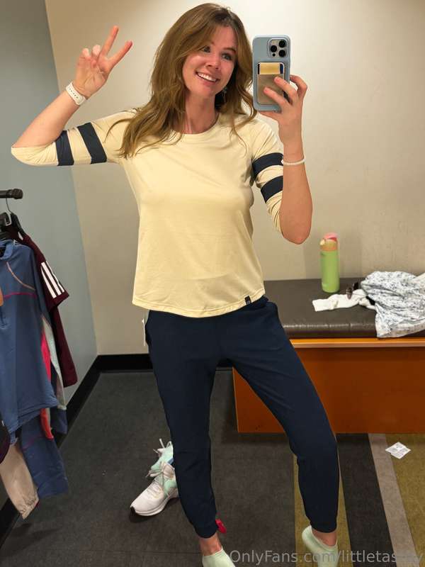 Went to REI in Denver in my flower dress and tried on some c.. 2