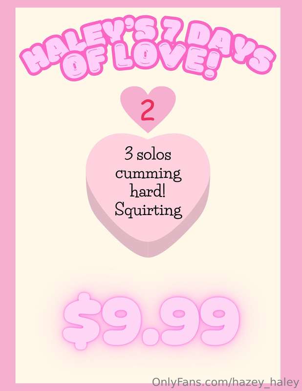 💘 Haley's 7 Days of Love DAY 2!! 💘Tip $9.99 for 3 brand new ..