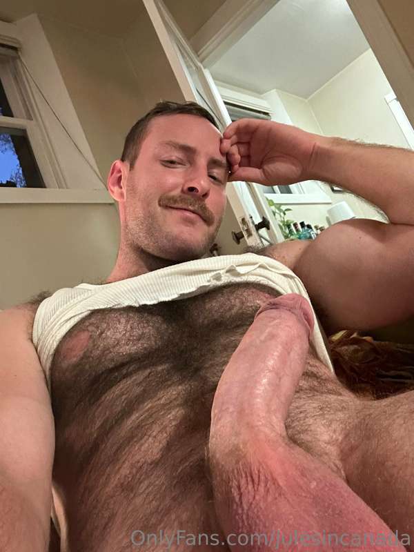 You looking up at me while licking my balls 3