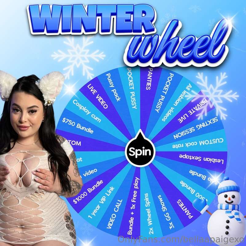 ❄️ WINTER WONDERLAND WHEEL ❄️ALL SHIPPABLES ARE FREE DELIVER..