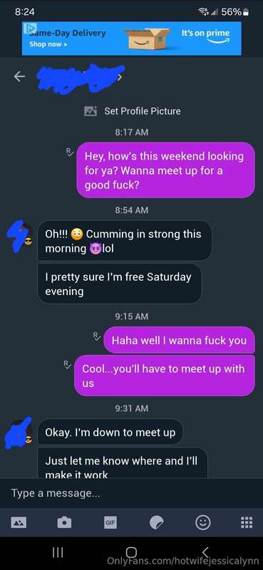 Yay, I can get excited now. My bull is meeting us at our hot..