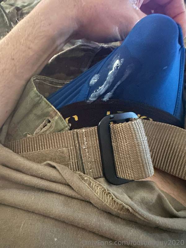 Me jerking my hot soldier cock! 3