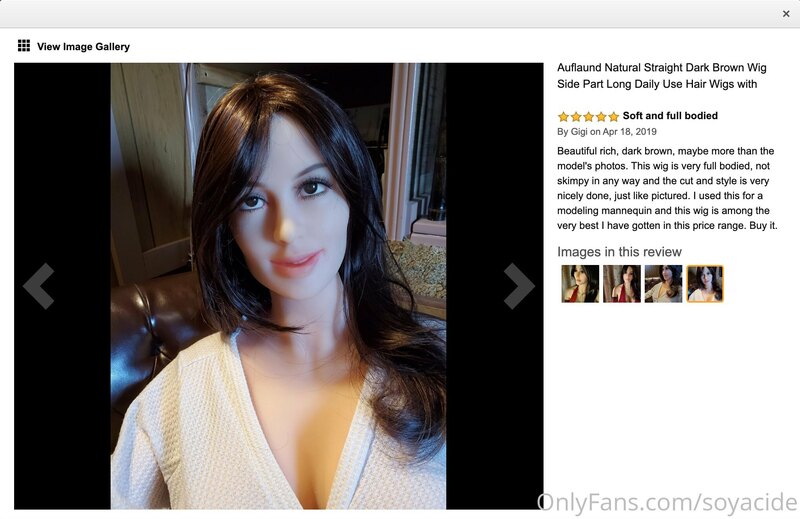 I was looking at wigs on Amazon the other day. Checked the p.. 3