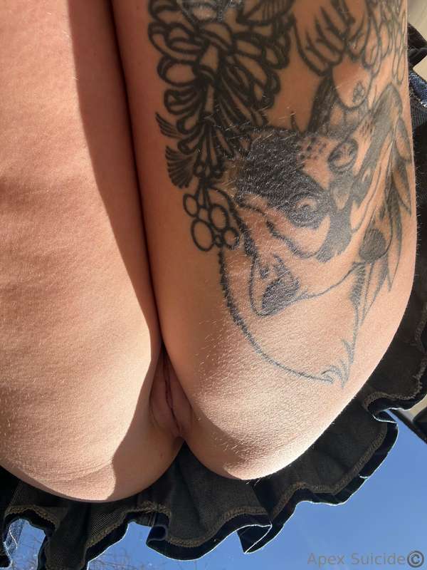 Looking up my skirt!?  10
