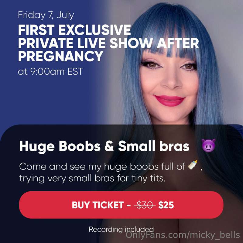 📢 PRIVATE LIVE SHOW this Friday at 9:00am EST 😇

___________..