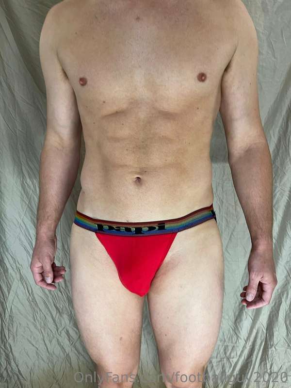 Soldier shows off his hot muscular body in a thong and jock!.. 6
