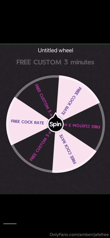 1 SPIN $5 😦  FREE COCK RATE OR FREE CUSTOM VIDEO ? 🙈 WHICH O..