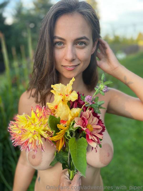 Flowers picked directly from our garden