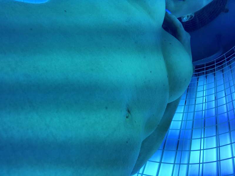 Topping up my tan before Spain x 9
