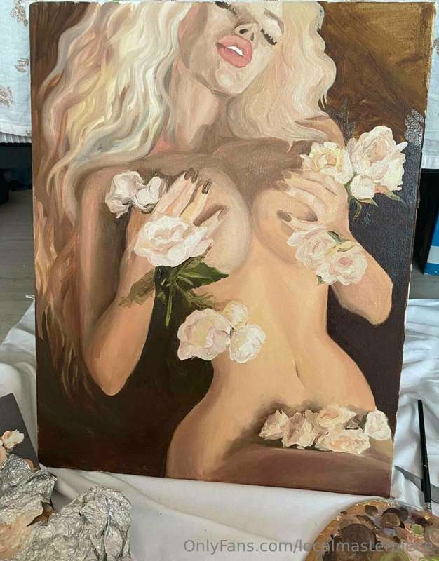 Decided to paint this morning😍 I am always inspired by Monda..