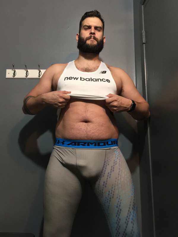 post workout tease