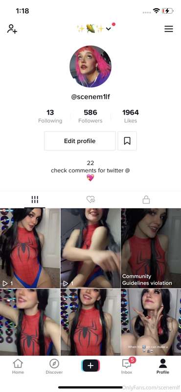follow my tiktok cuz im temporarily banned on my other accou..