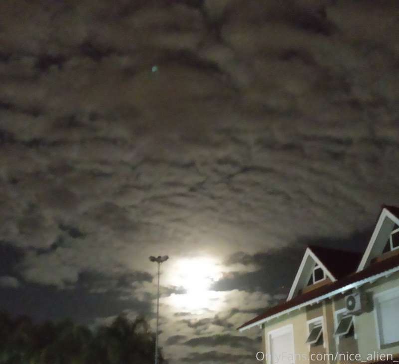 Moon and clouds
