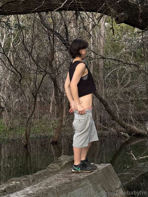 took my tits out for a walk in the park 2