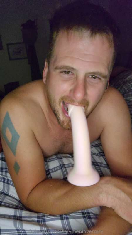 For the first time I tried to deep throat a dildo close to t.. 1