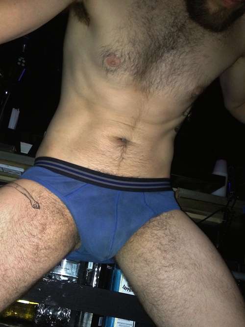 bartending in nothing but a pair of rank dirty cum stained u..