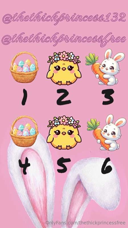 Tip $5 and pick a number! See what your Easter Surprise is!!..